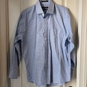 Classic Blue Checkered Men's Shirt